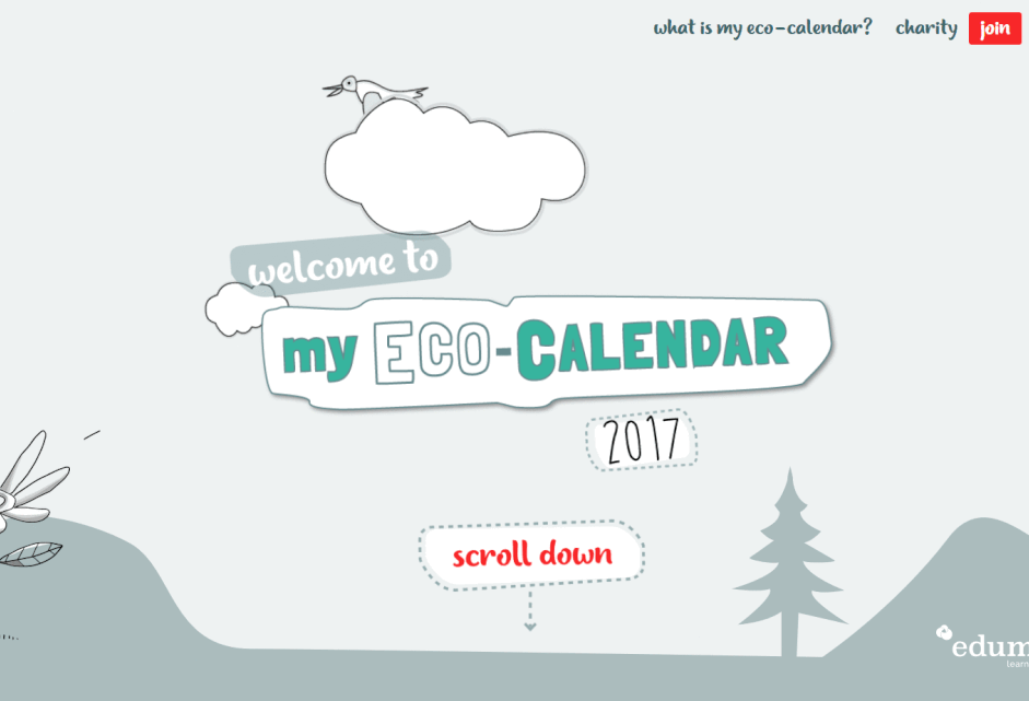 Educational Website My Eco Calendar - screenshot